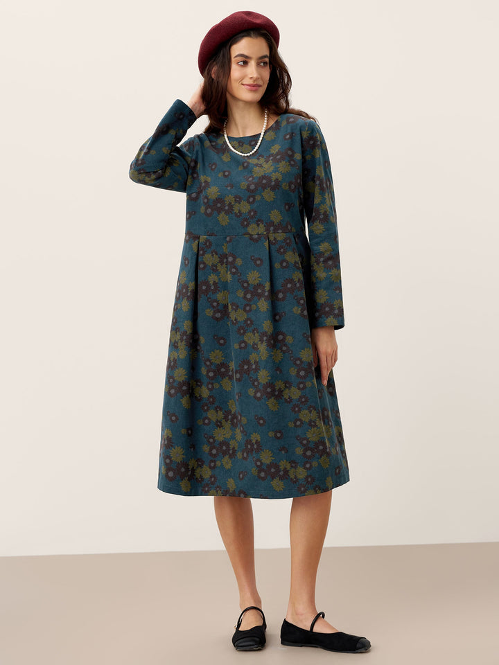 SENRI | Robe Midi Imprimée en Coton Bio