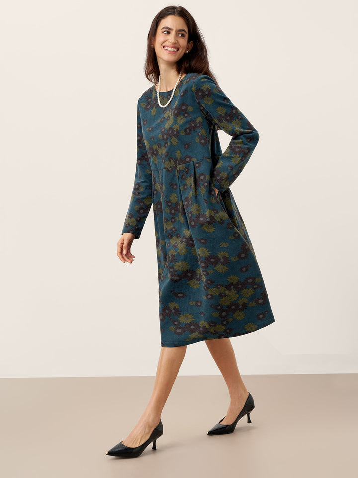 SENRI | Robe Midi Imprimée en Coton Bio