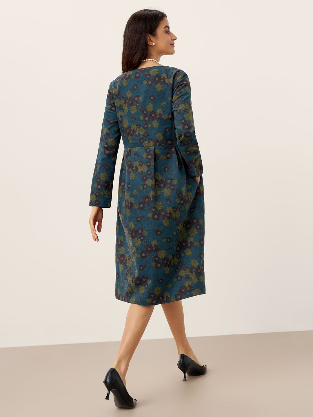 SENRI | Robe Midi Imprimée en Coton Bio