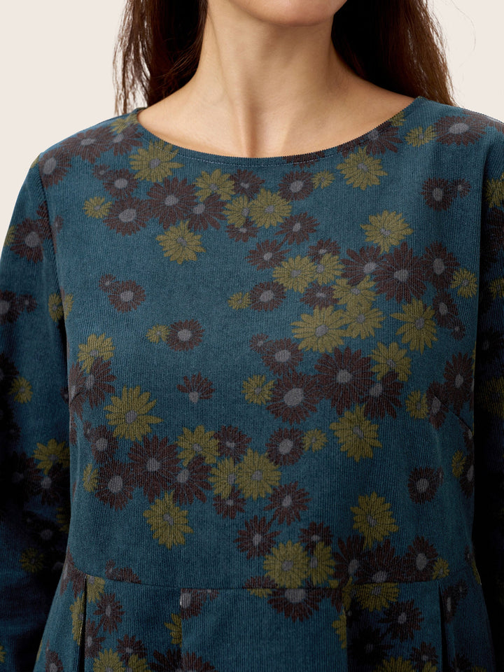 SENRI | Robe Midi Imprimée en Coton Bio