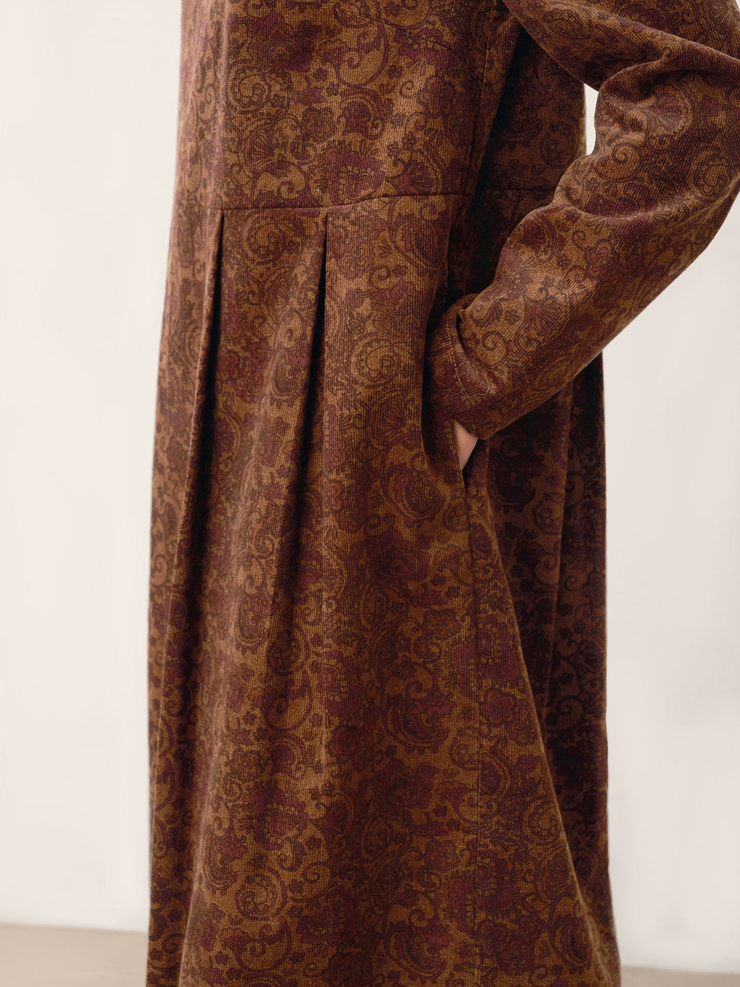 SENRI | Robe Midi Imprimée en Coton Bio
