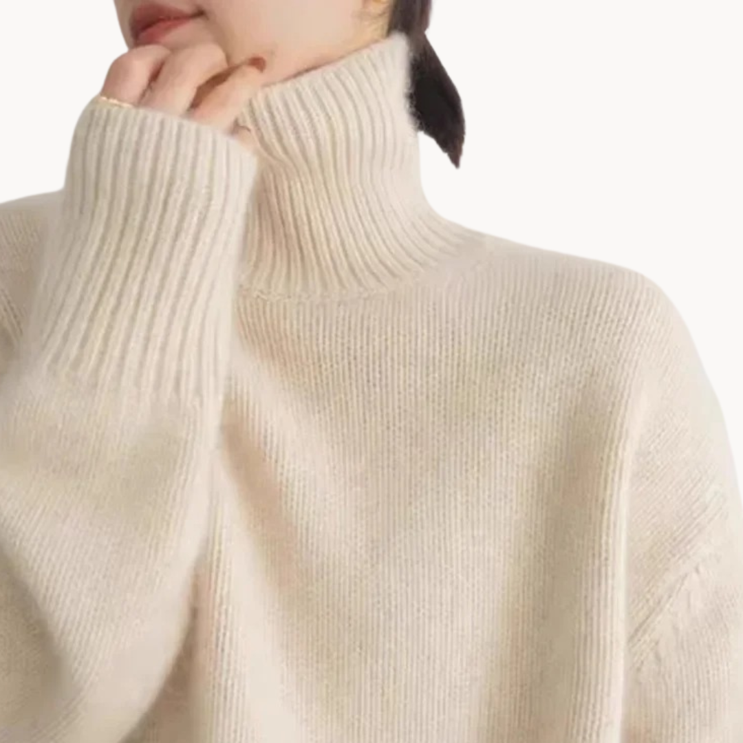 SENRI | Pull Col Roulé Juliette en Cachemire