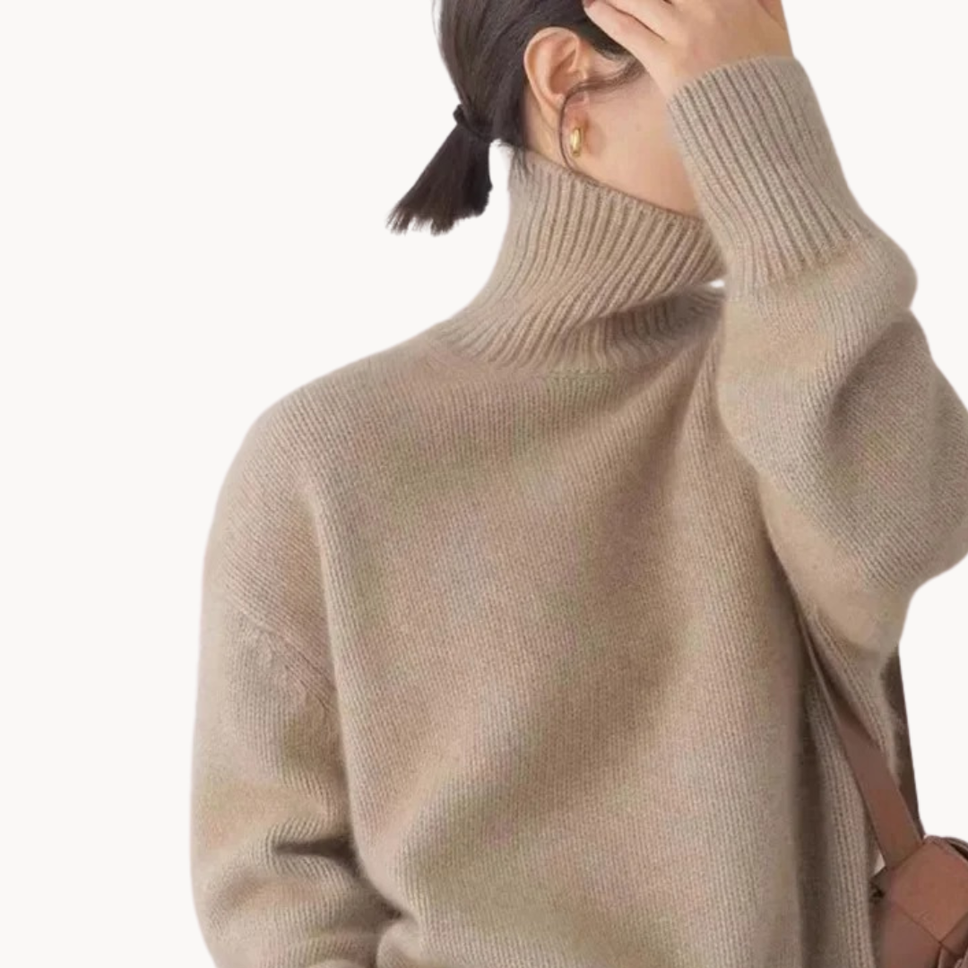 SENRI | Pull Col Roulé Juliette en Cachemire