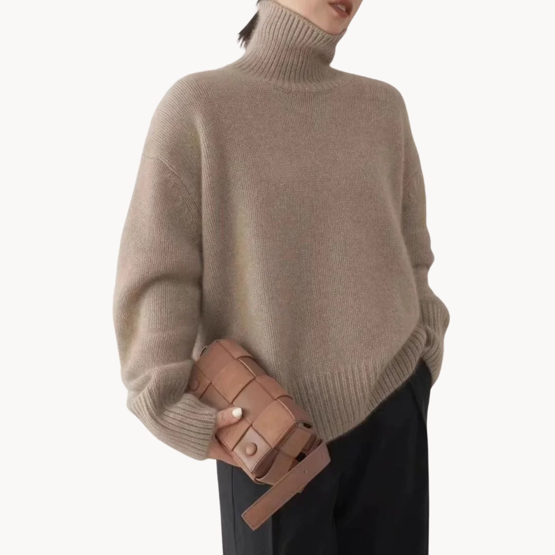 SENRI | Pull Col Roulé Juliette en Cachemire