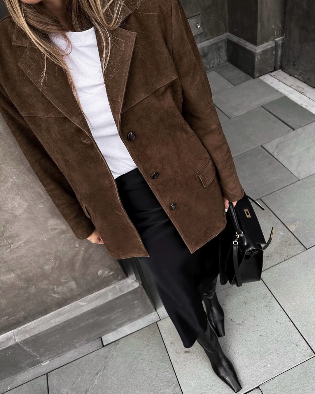 SENRI | Blazer Brun Élégant