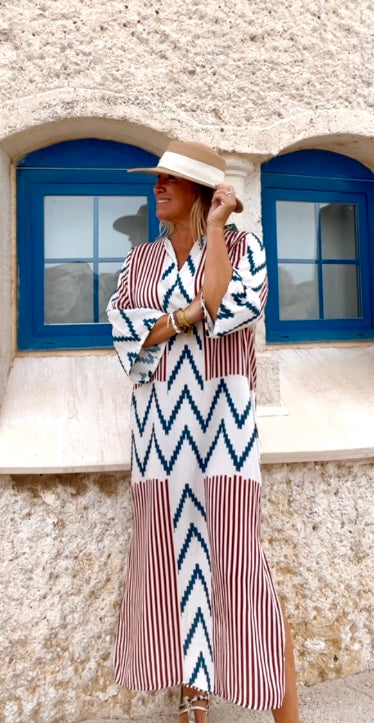 SENRI | Robe Ibiza Rouge Bohème