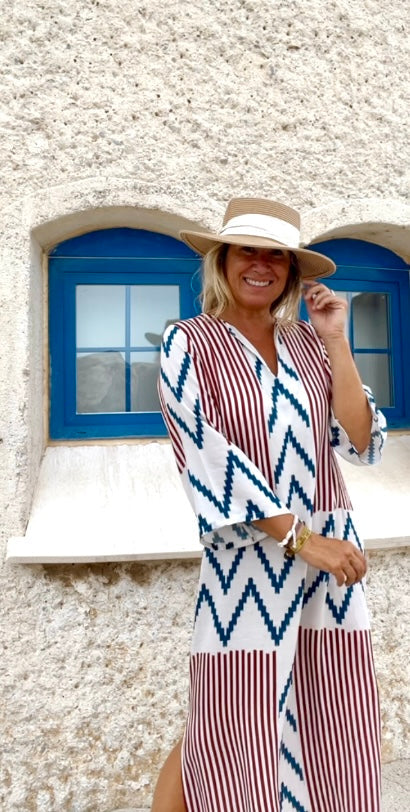 SENRI | Robe Ibiza Rouge Bohème