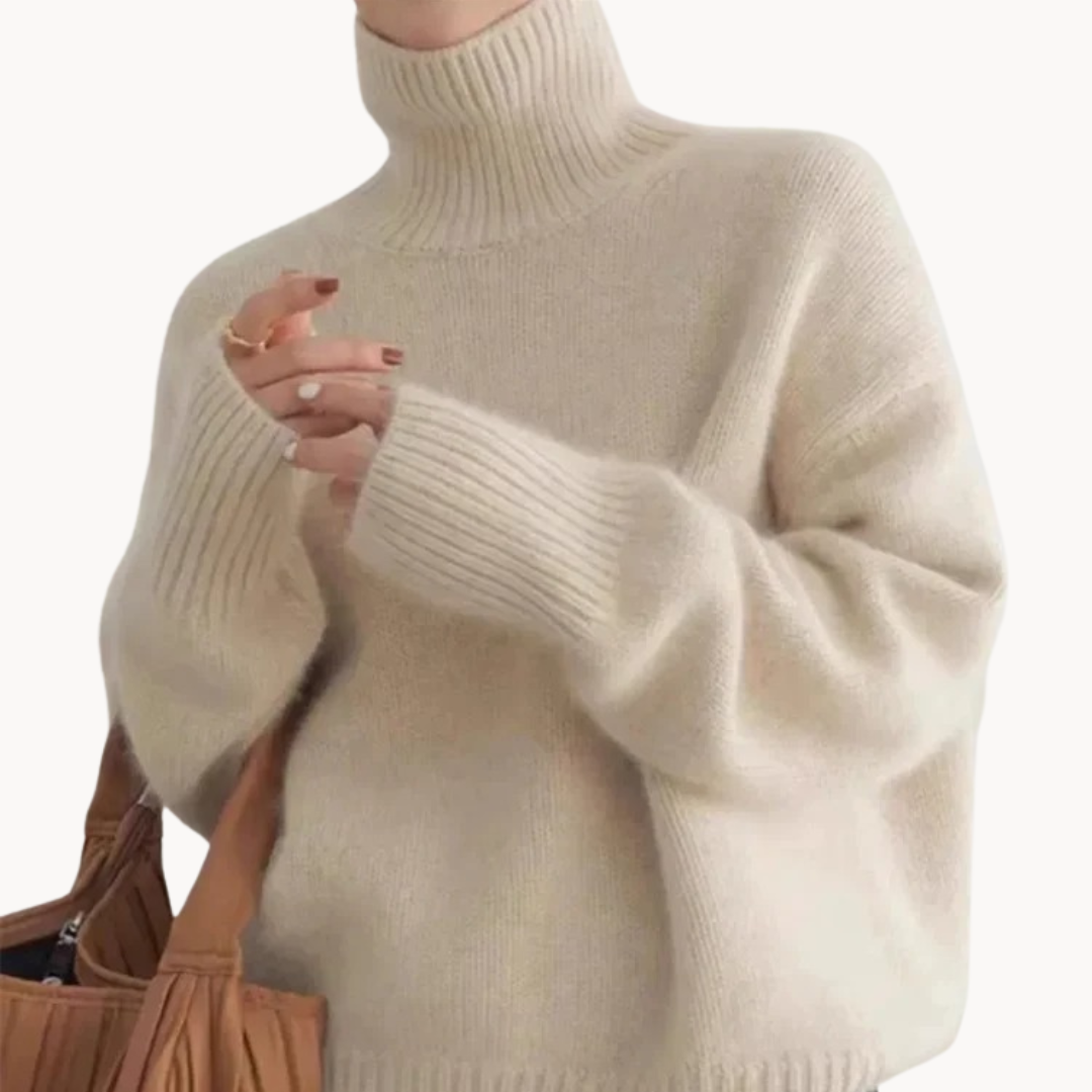 SENRI | Pull Col Roulé Juliette en Cachemire