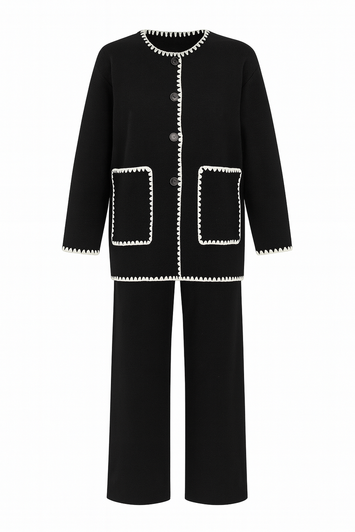 SENRI | Ensemble Chic à Détails Délicats