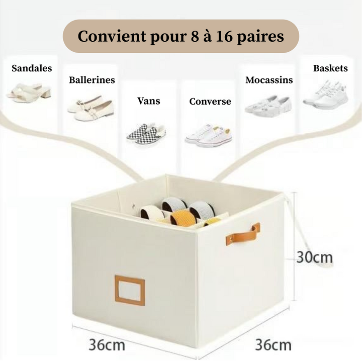 SENRI | Boîte à Chaussures Ajustable