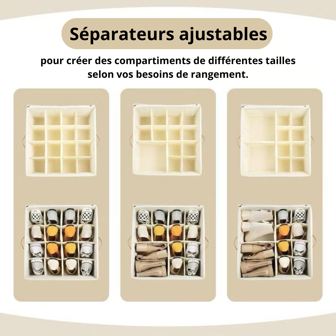 SENRI | Boîte à Chaussures Ajustable