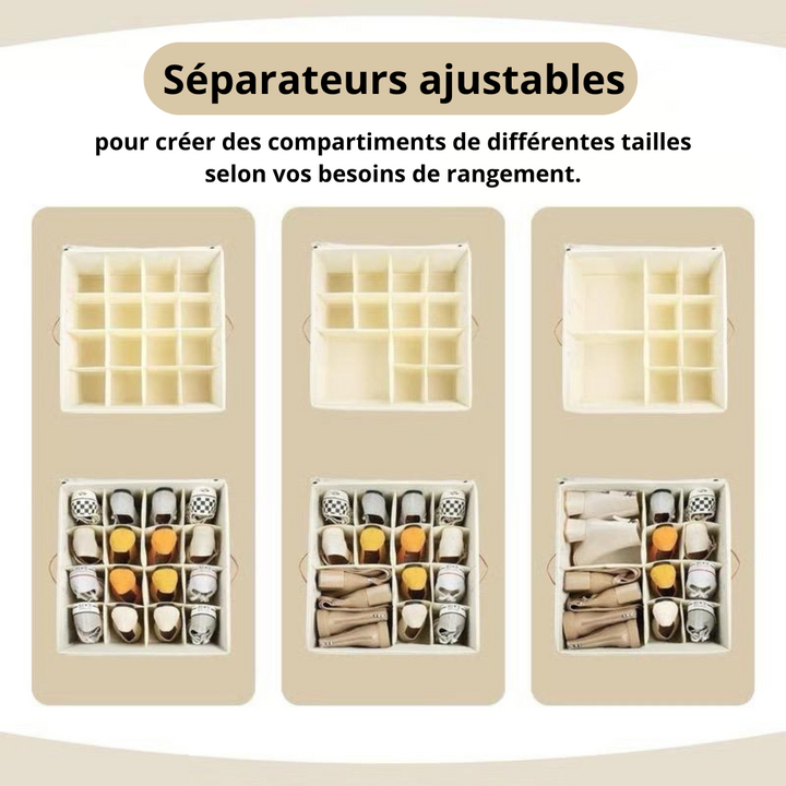 SENRI | Boîte à Chaussures Ajustable