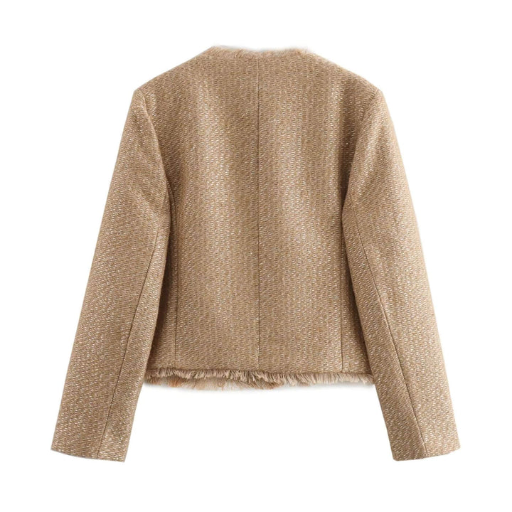 SENRI | Veste Élégante en Tissu Texturé