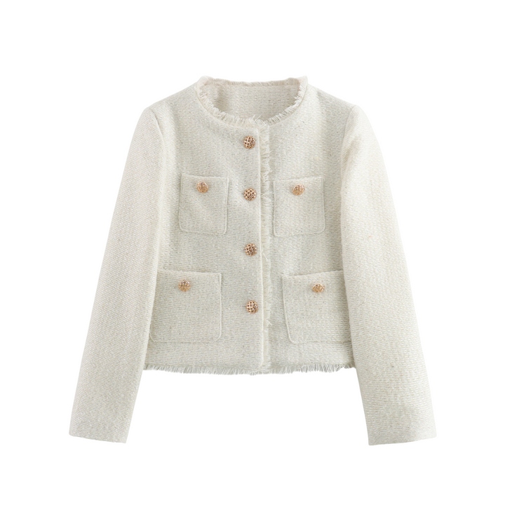 SENRI | Veste Élégante en Tissu Texturé