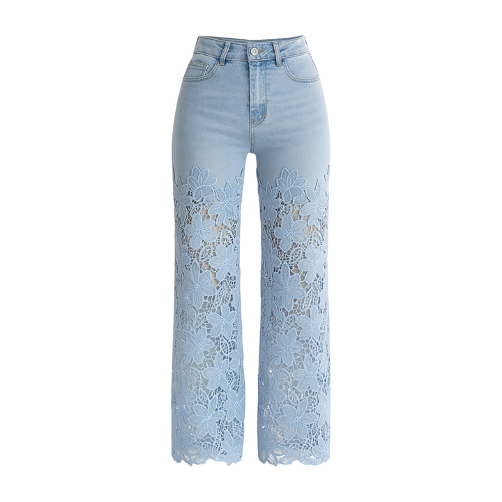 SENRI | Jean Patchwork Dentelle Estival