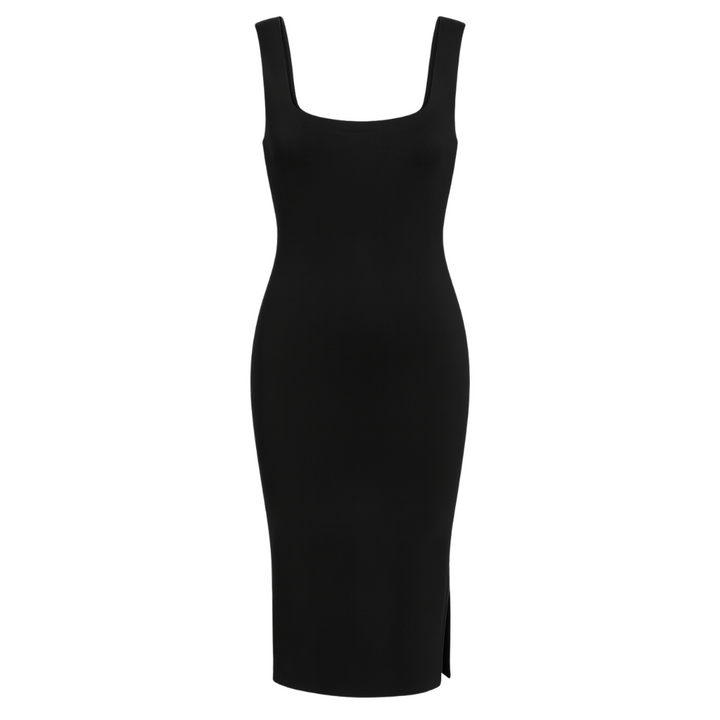 SENRI | Robe Midi Confortable avec Veste Assortie