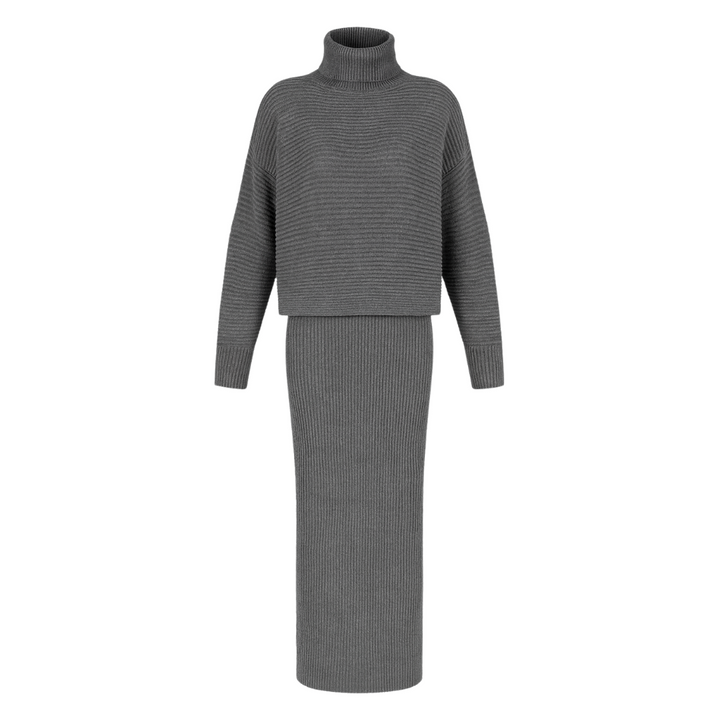 SENRI | Ensemble Élégant à Col Haut