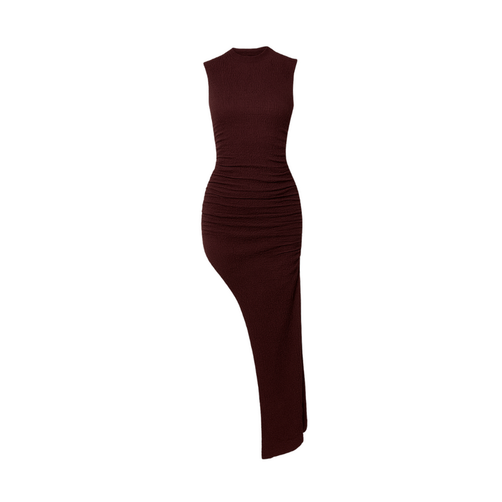 SENRI | Robe Midi Aphrodite Prune Brune
