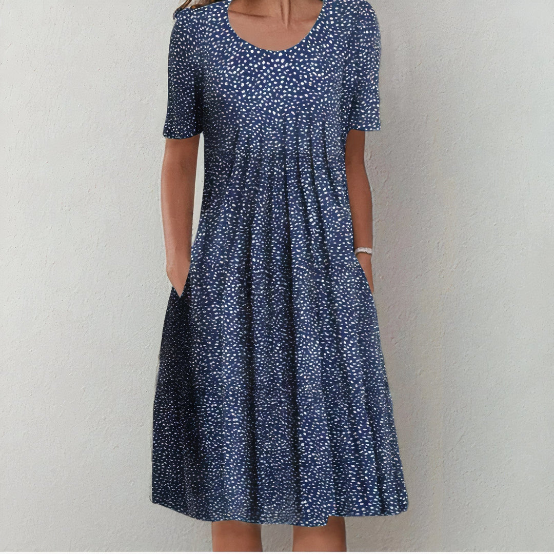 SENRI | Robe Midi Fleurie avec Poches