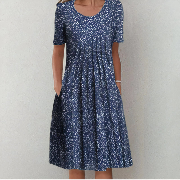 SENRI | Robe Midi Fleurie avec Poches