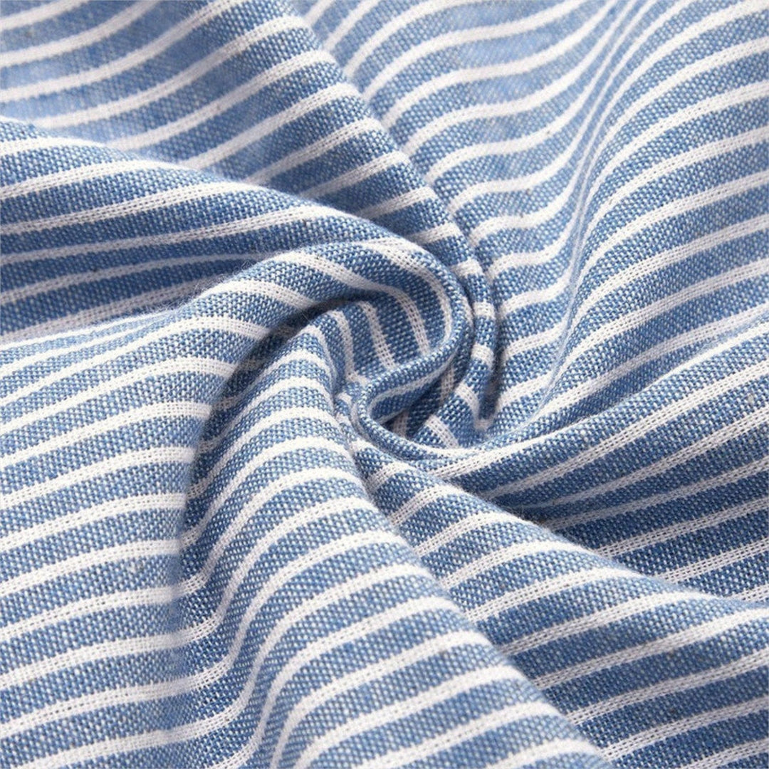 SENRI | Robe Midi Coton Rayée