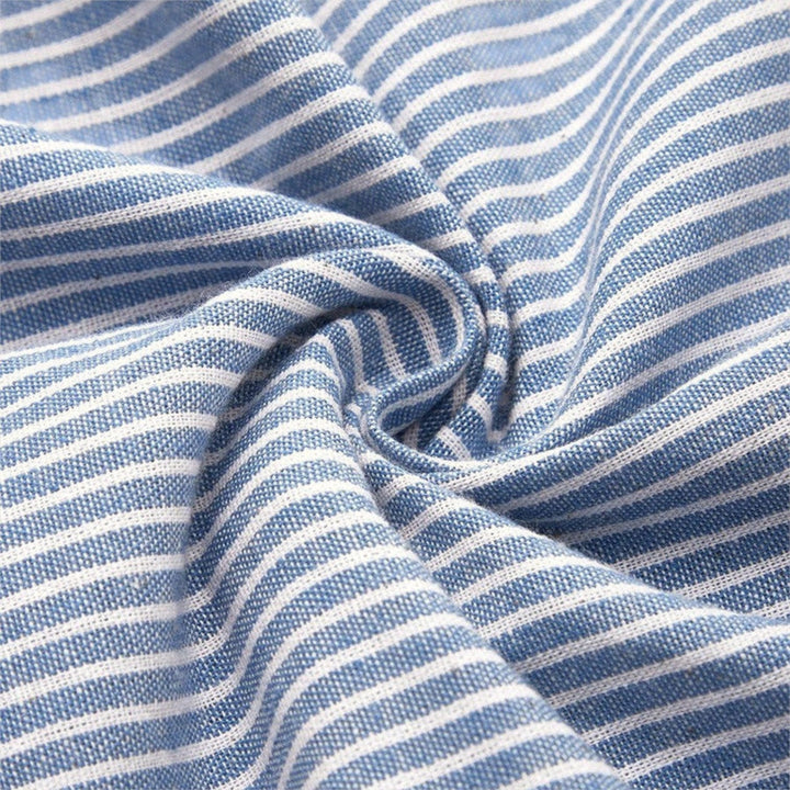 SENRI | Robe Midi Coton Rayée