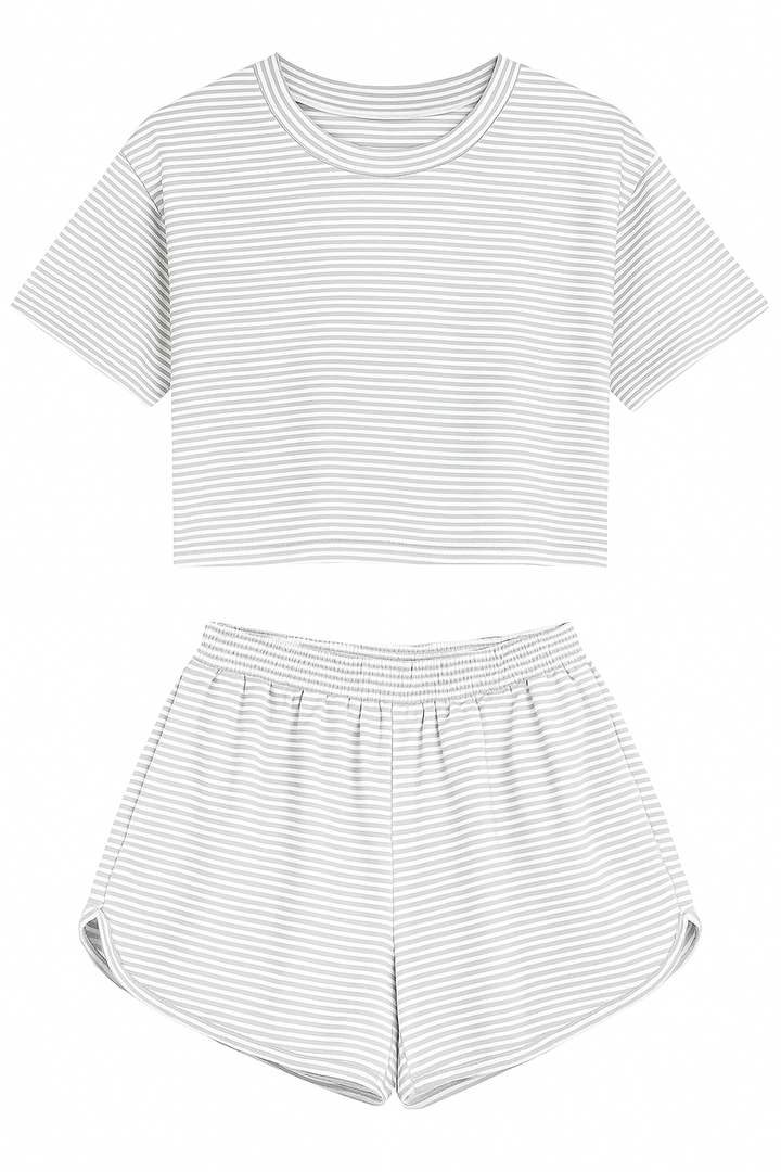 SENRI | Ensemble Décontracté 2 Pièces avec Short et Fente